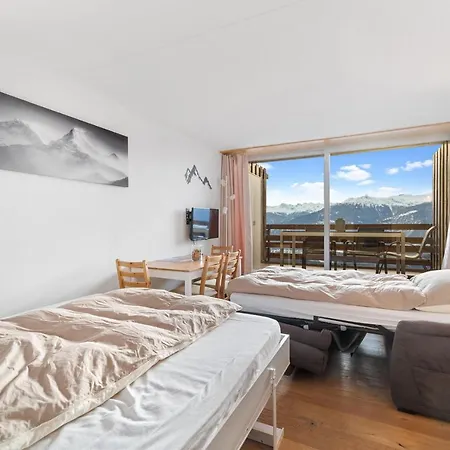 Chaleureux A Anzere, Accessible A Ski, Proche De Apartment *
