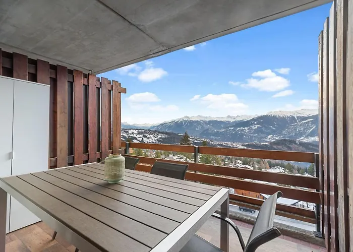 Chaleureux A Anzere, Accessible A Ski, Proche De Lägenhet *