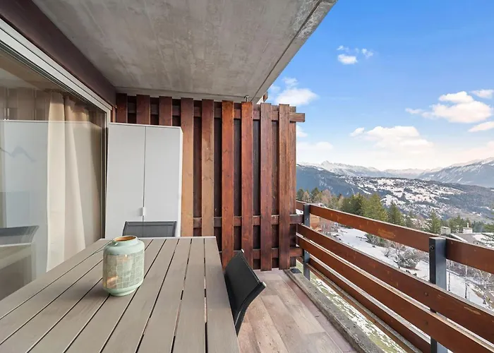 Chaleureux A Anzere, Accessible A Ski, Proche De Lägenhet Anzère